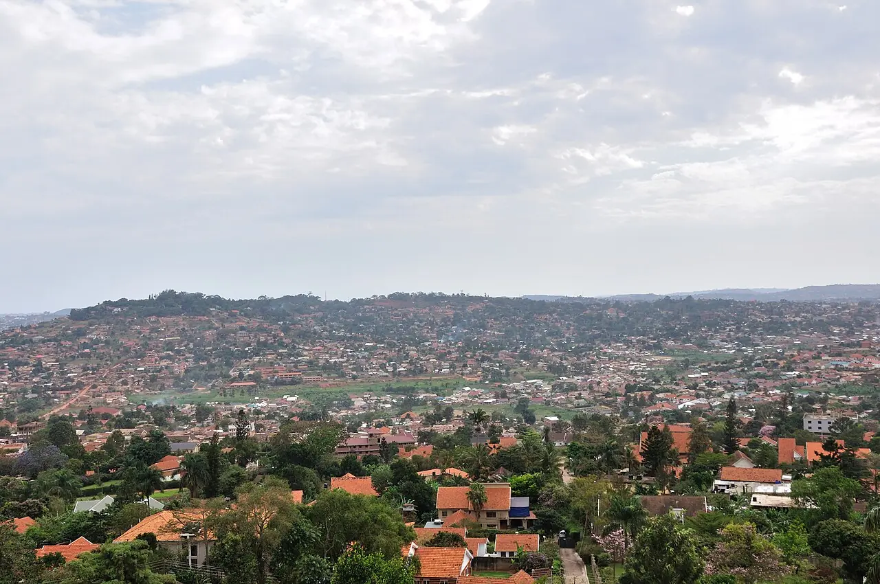 A view over Kampala, Uganda.