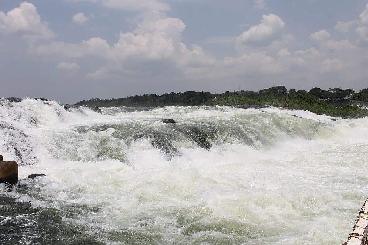The River Nile at Jinja, Uganda.